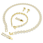 Una Angelic set Set (3), Round cut, White, Gold-tone plated